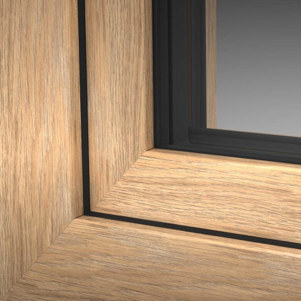 Woodec Turner Oak-Fenster