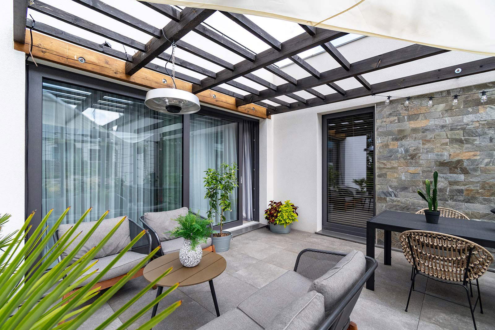 Schiebetüren für die Terrasse