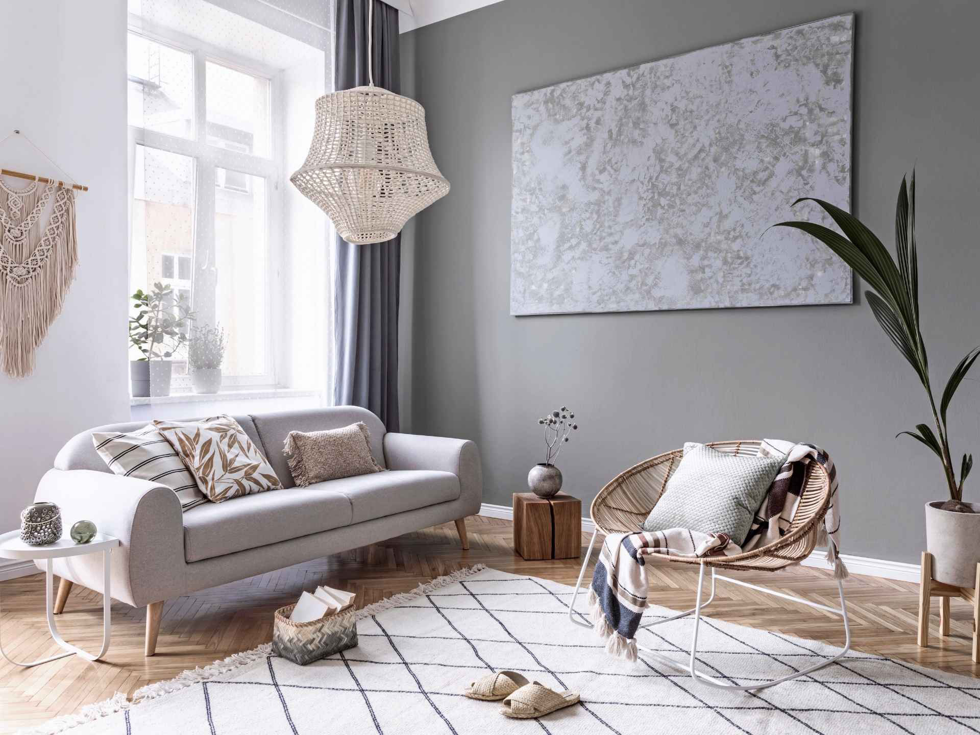 Boho-Stil im Interieur.