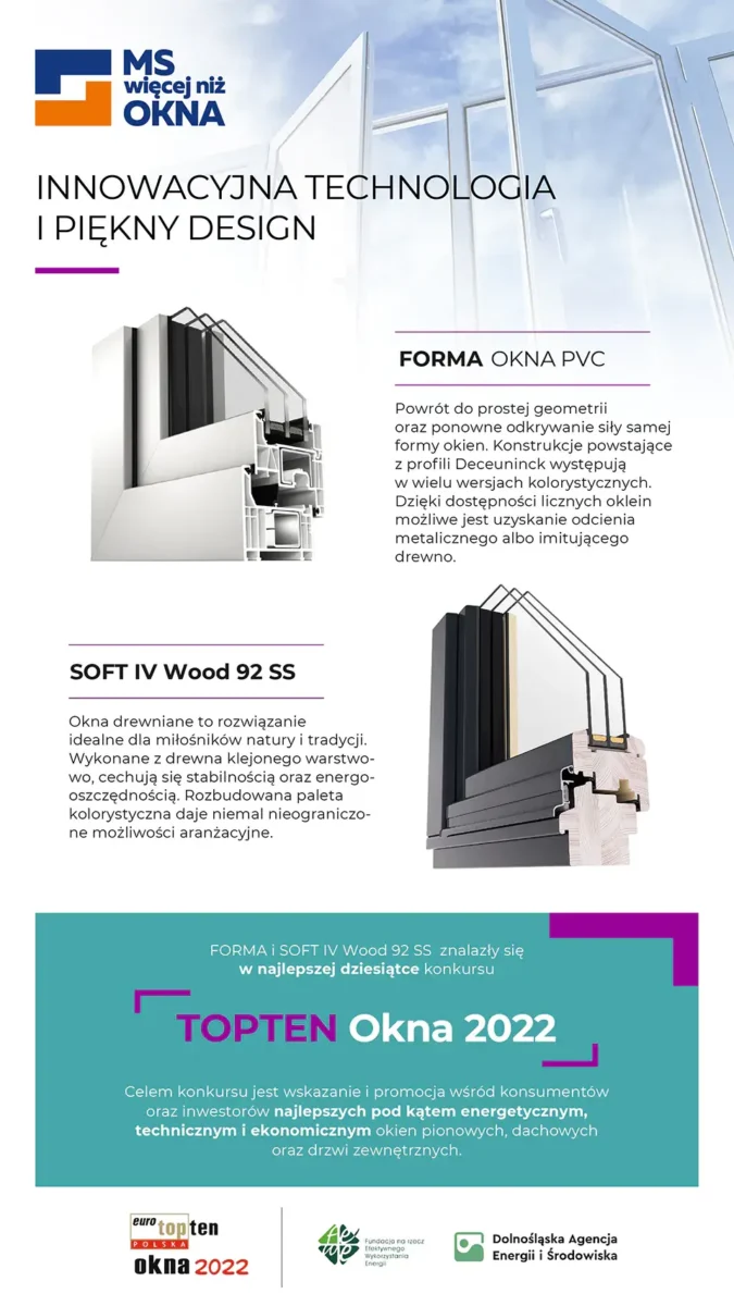 FORM und SOFT IV Wood 92 SS in TOPTEN Okna 2022.