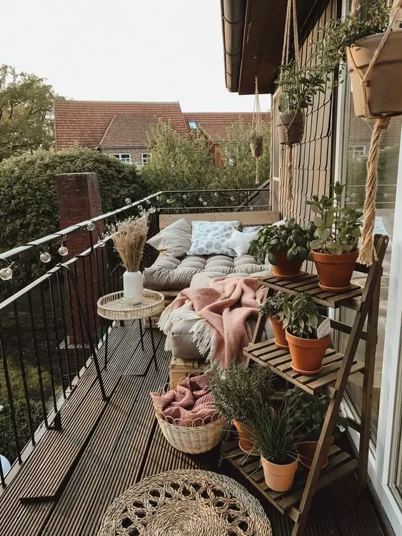 Entspannen auf dem Balkon