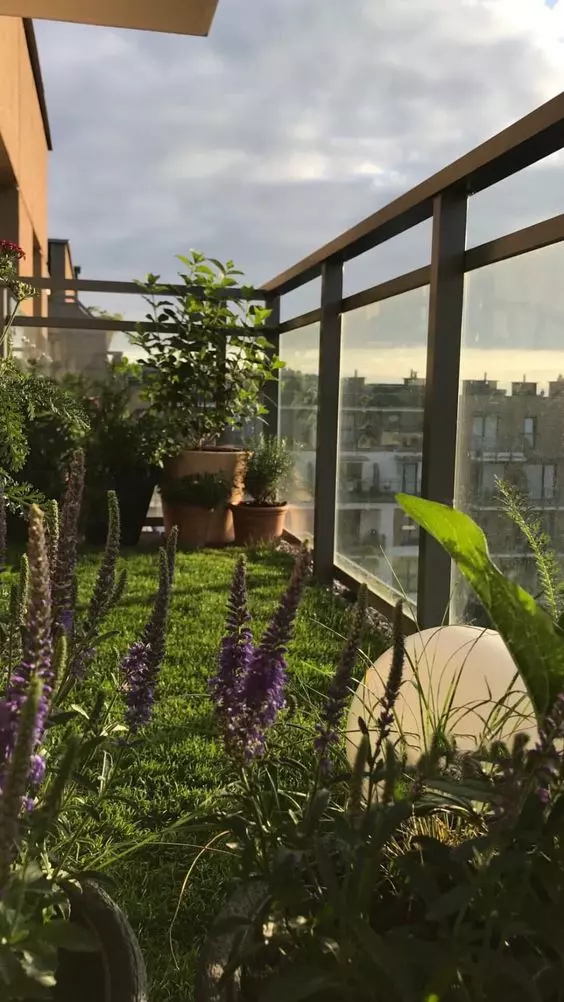 Blumen auf dem Balkon