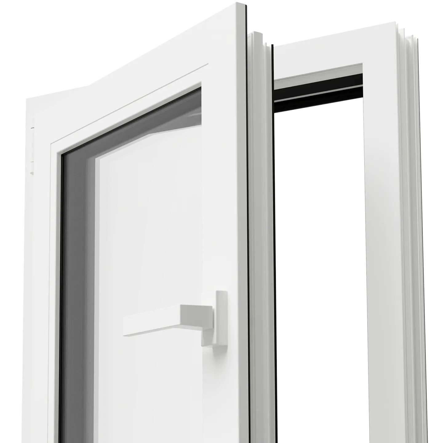 Weißes MSline-Fenster