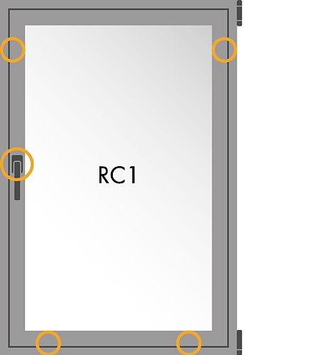 RC1 - Anordnung der Haken.