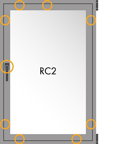 RC2 - Anordnung der Haken.