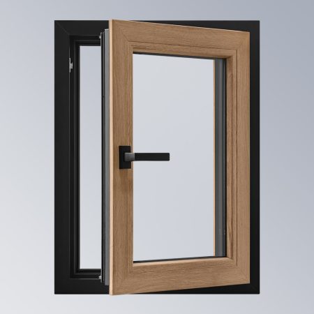 Zweifarbige PVC-Fenster