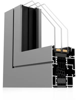 Querschnitt des Optimum 79N-Fensters